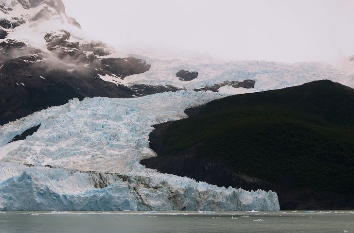 Glacier upsala, hémisphère sud